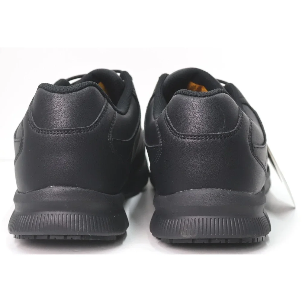 Skechers Work Shoes Mens 10.5 Black Wide Fit Slip Resistant 200272W EH Safety